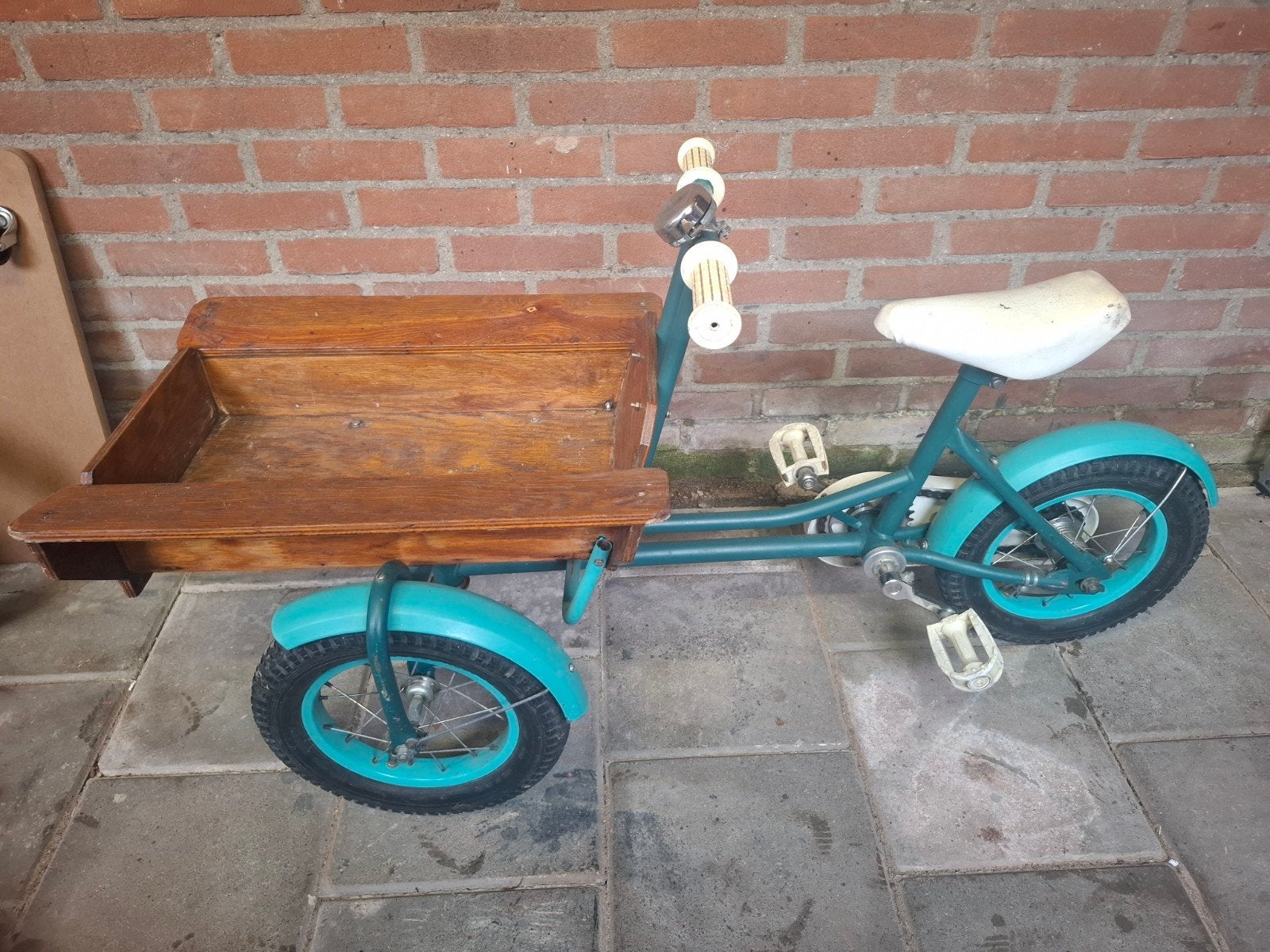 ouderwets bakfietsje 12 inch, Ophalen, Gebruikt, Terugtraprem, Minder dan 16 inch