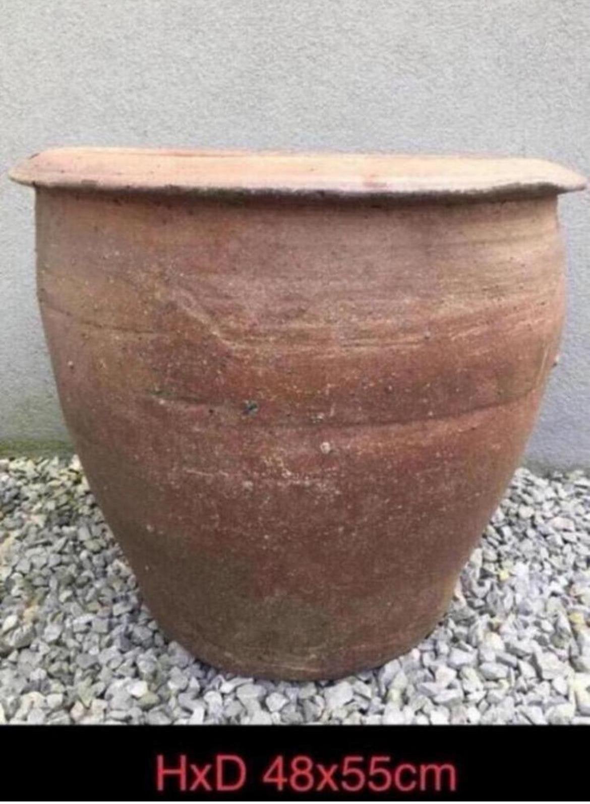 Grote oud Hollandse terracotta bloempotten diverse maten, Tuin en Terras, Ophalen, Gebruikt, 40 cm of meer, Rond