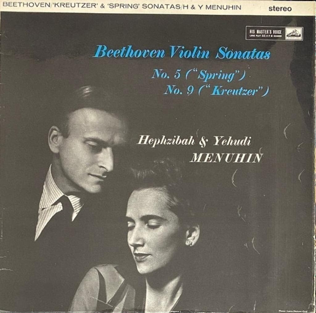 Beethoven Hephzibah Yehudi Menuhin – Violin Sonatas, Kamermuziek, Ophalen of Verzenden, Zo goed als nieuw, 12 inch