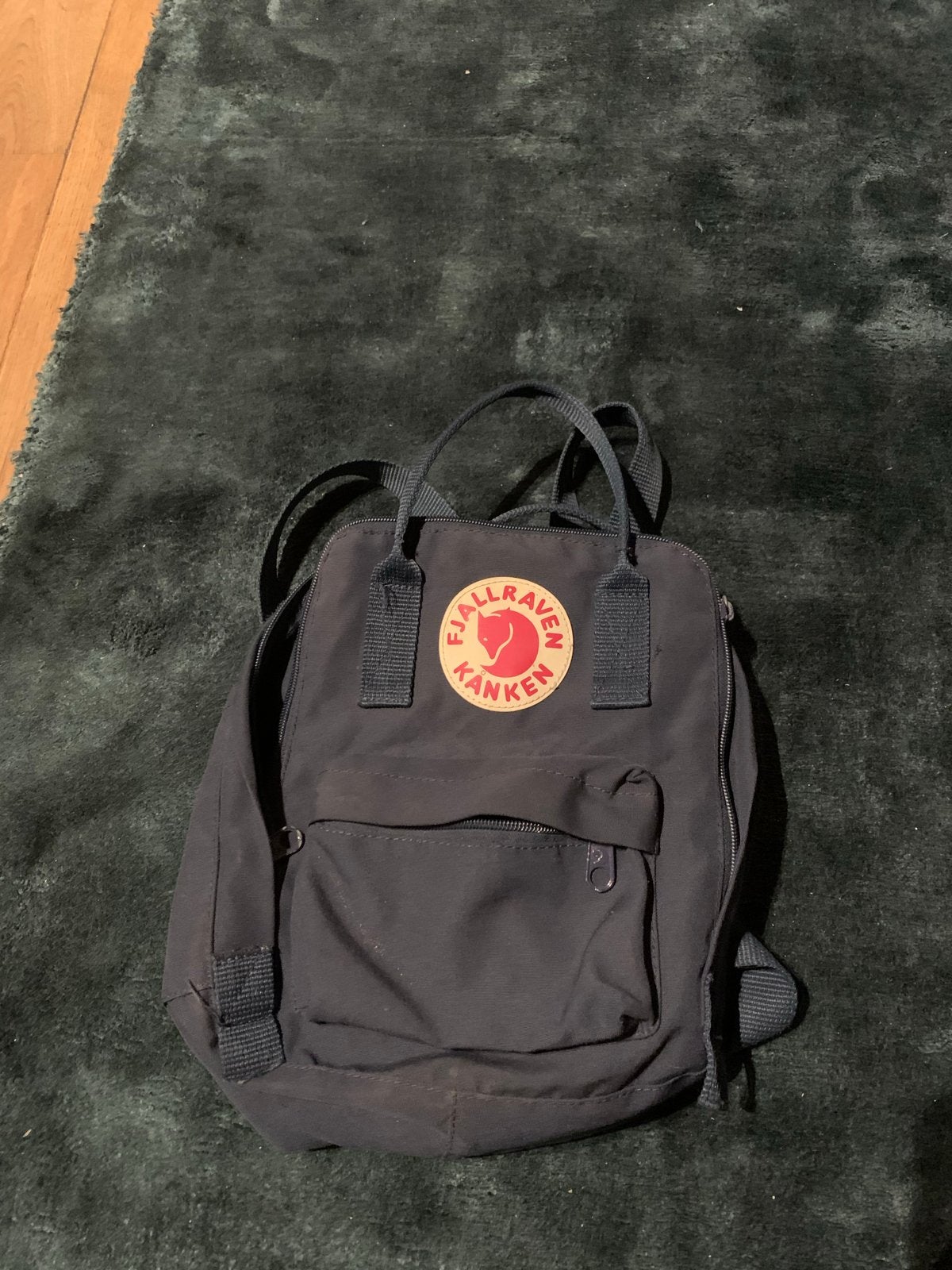 Fjällräven Kånken kinder-rugzak - Donkerblauw, Overige merken, Gebruikt, 25 tot 40 cm, Ophalen of Verzenden