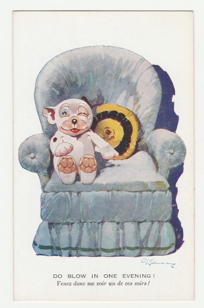 Bonzo.  Honden.  G. Studdy.  Illustrateurs., Verzamelen, Verzenden, 1920 tot 1940, Ongelopen, Overige thema's