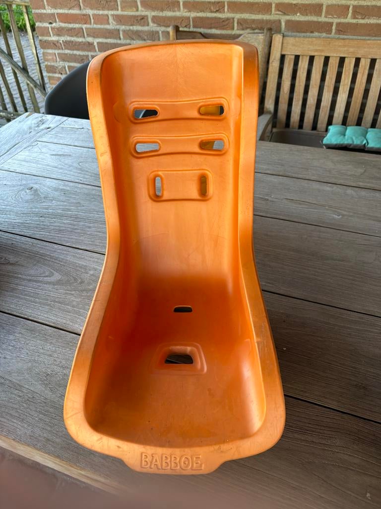 Babboe bakfietszitje - Oranje, Ophalen, Gebruikt, Achterzitje