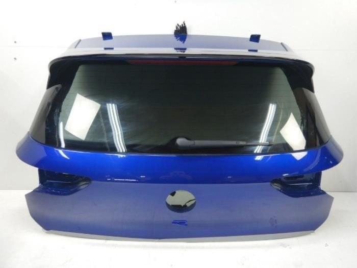 VW Golf 8 R achterklep met Spoiler LD5K Lapiz Blue, Ophalen of Verzenden, Gebruikt, Achter, Achterklep