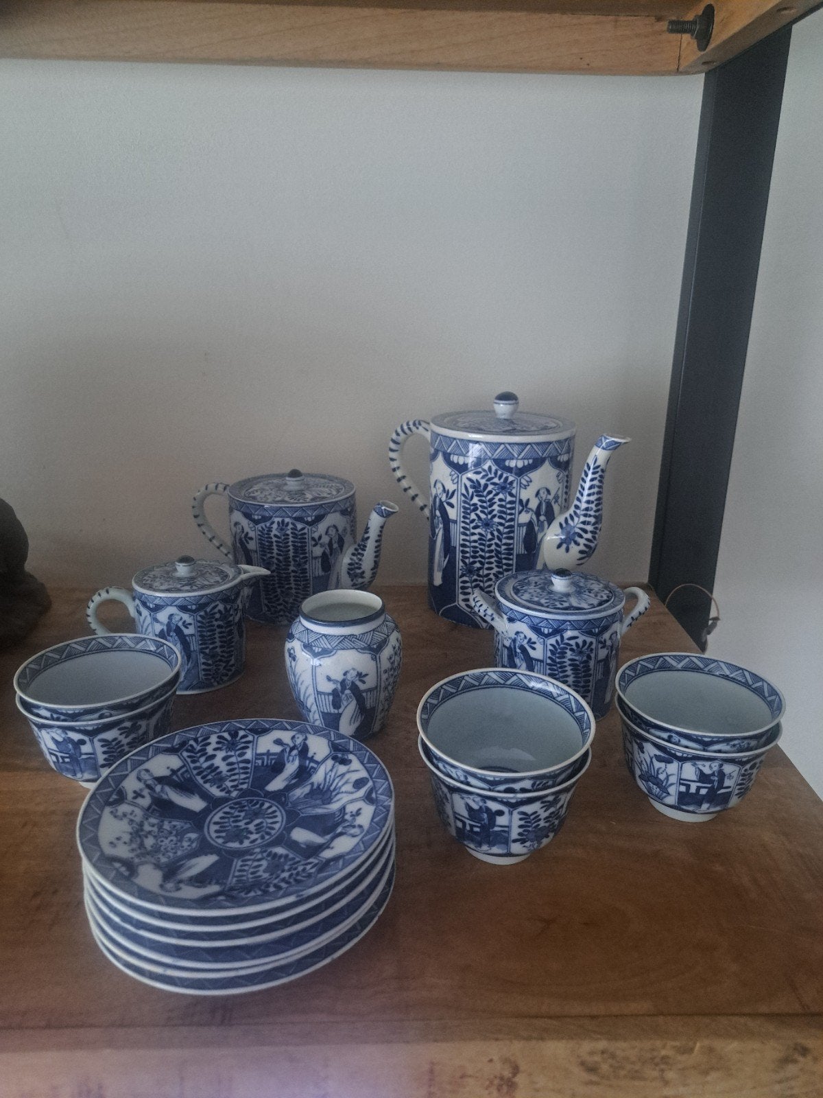 lange lijs servies 17 delig, Antiek en Kunst, Ophalen of Verzenden