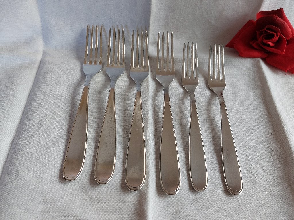 WMF 3100 | 4 dinervorken 2 dessertvorken || verzilverd, Antiek en Kunst, Antiek | Bestek, Verzenden