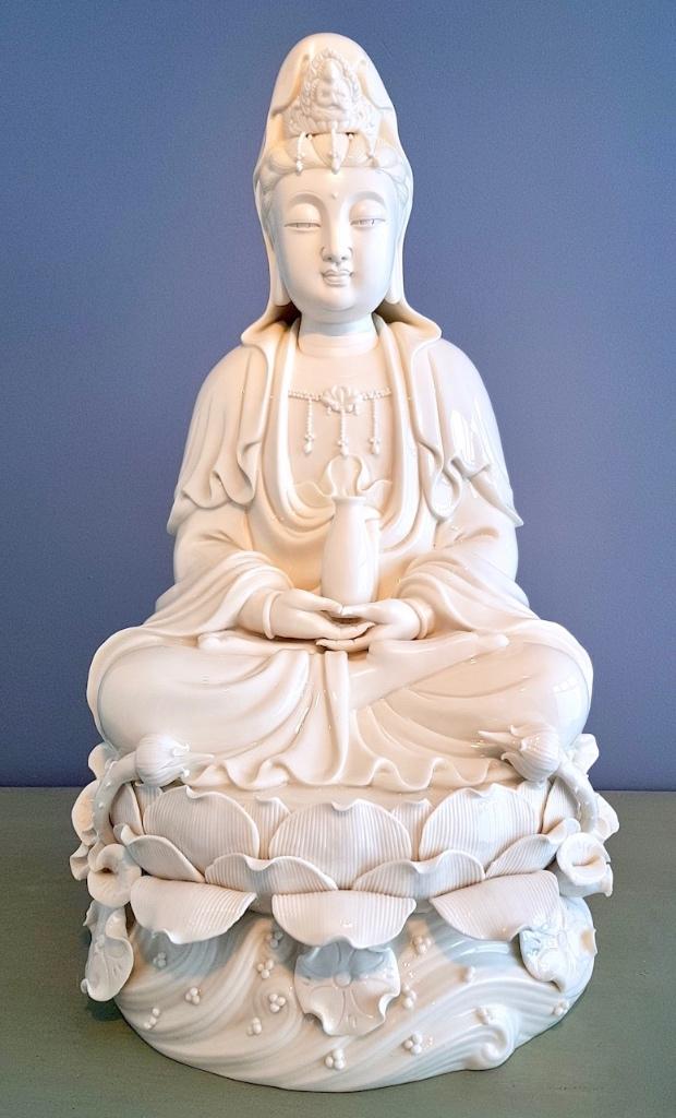 KWAN YIN BEELD PORSELEIN 45 CM!, Ophalen of Verzenden