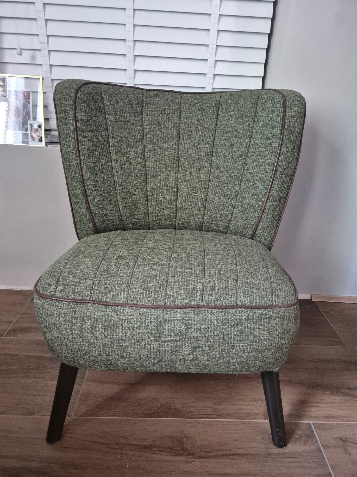 Groene fauteuil - Comfortabele stoel, Ophalen, Overige kleuren, Klassiek met moderne accenten, Zo goed als nieuw
