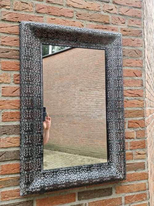 spiegel ph designe brocant metaal, Ophalen of Verzenden, 'T Olde Gre-j, Info@toldegrej.nl, Endepoelstraat 20f Didam