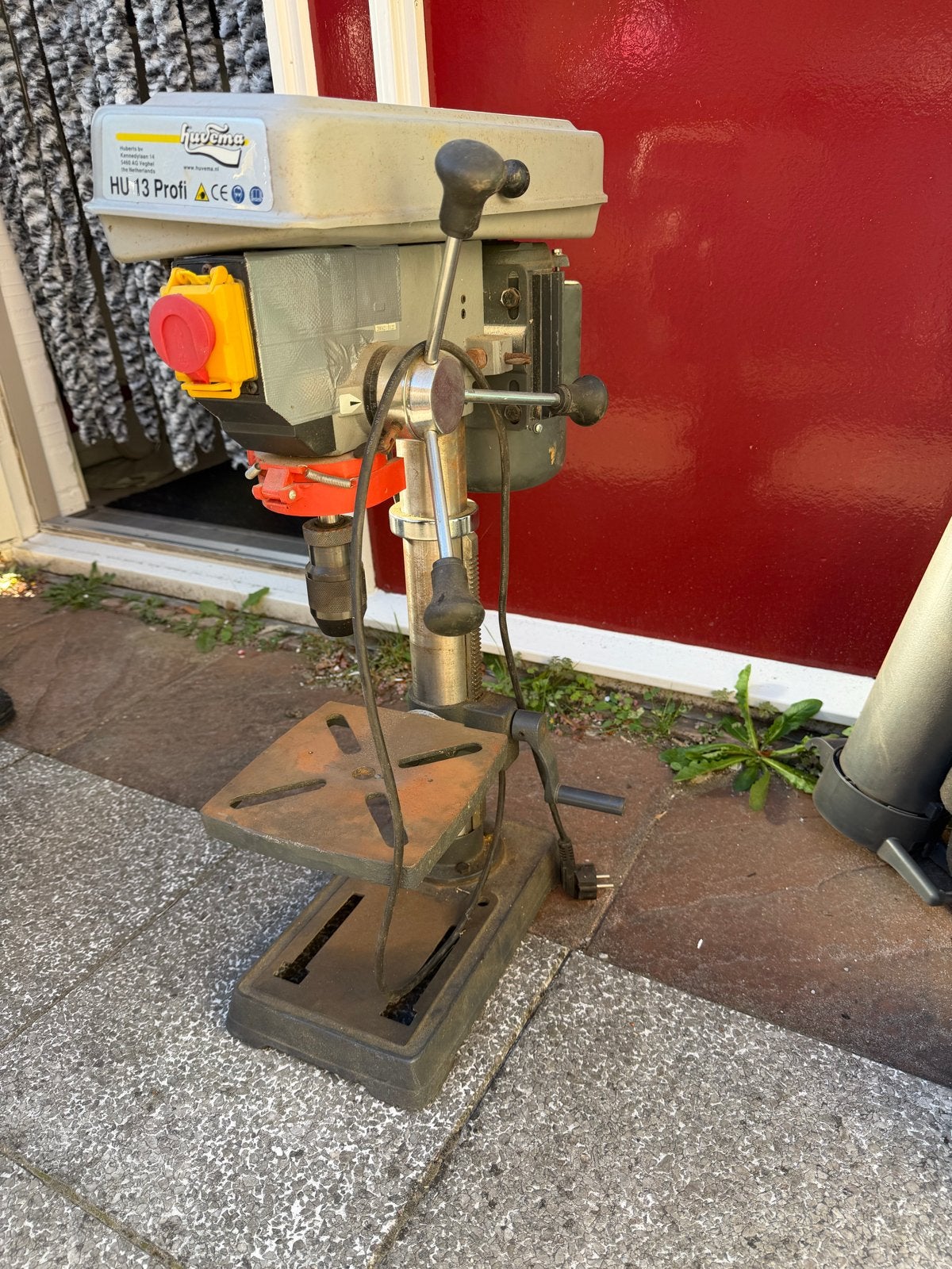 Huvema HU 13 Profi Tafelboormachine, Ophalen of Verzenden, Gebruikt, 600 watt of meer, Kolomboormachine