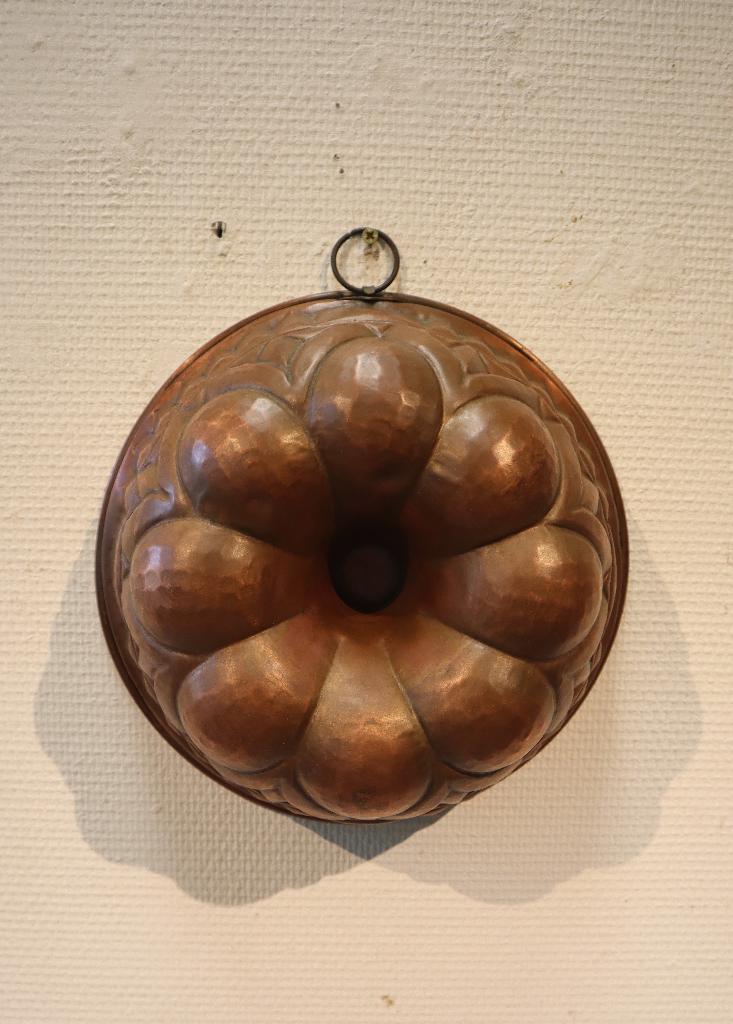 Antieke koperen tulband, cakevorm, Antiek en Kunst, Antiek | Koper en Brons, Ophalen of Verzenden, Koper