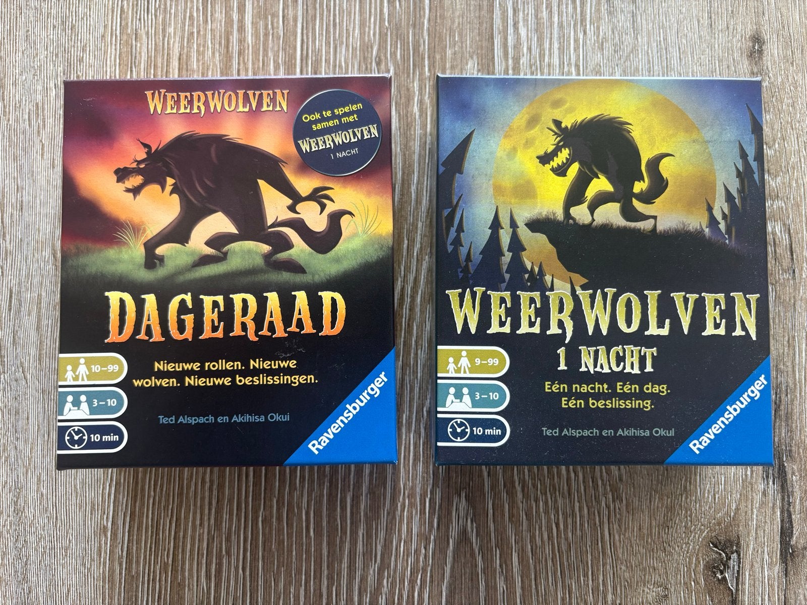 Weerwolven 1 Nacht & Dageraad - Zo goed als nieuw, Vijf spelers of meer, Ophalen of Verzenden, Zo goed als nieuw