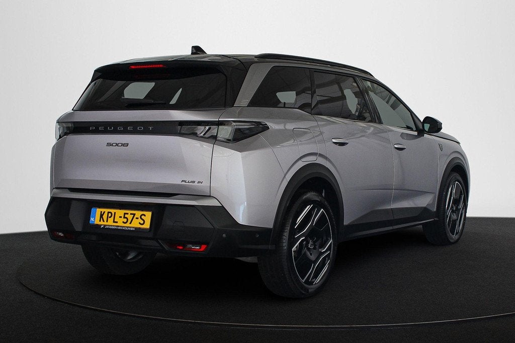 Peugeot 5008 1.6 Plug-in Hybrid 195 GT 7p Leder Panoramadak, Auto's, Peugeot, Gebruikt, 4 cilinders, 7 stoelen, Bedrijf