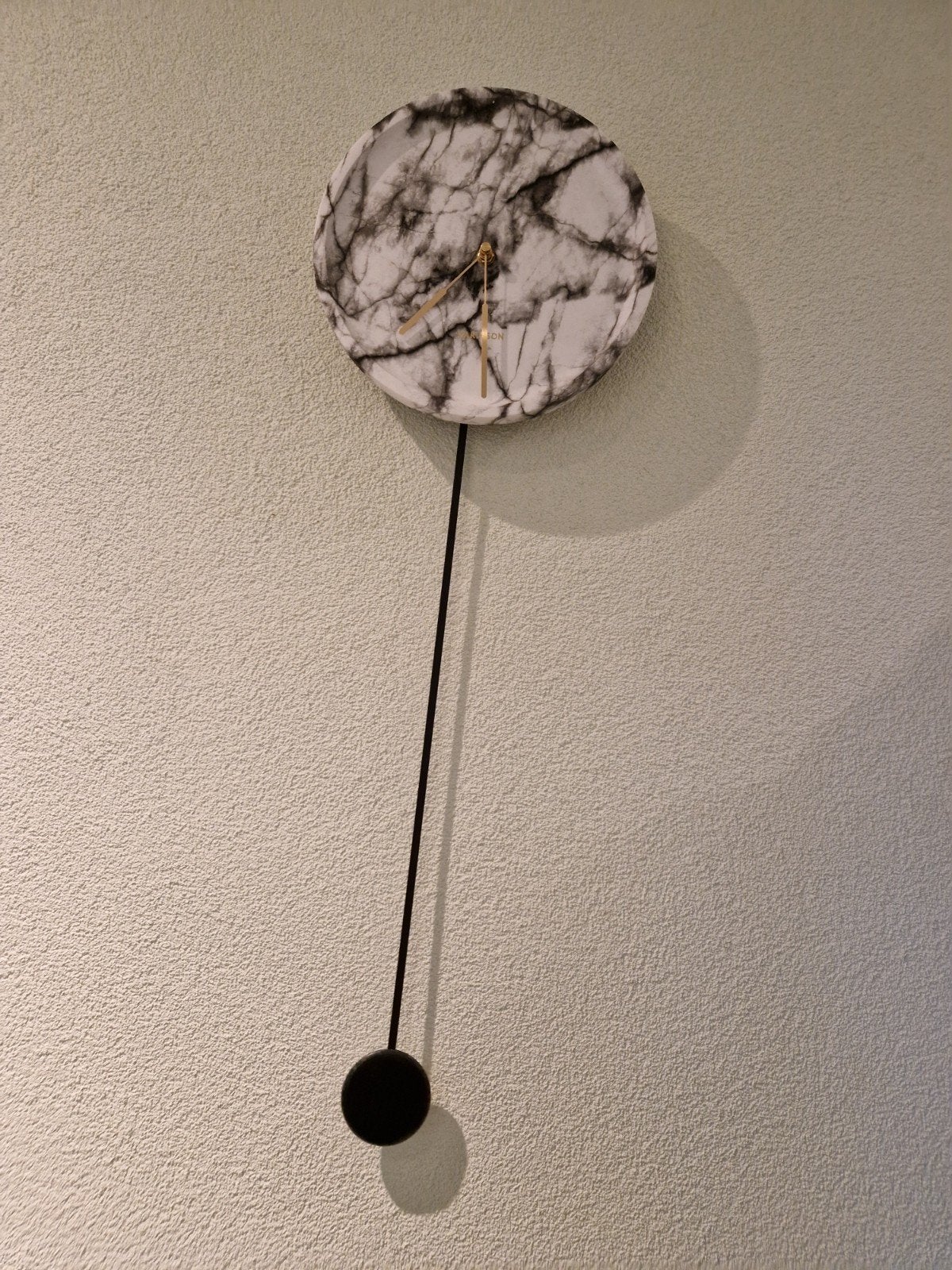 Karlsson wandklok ø25cm marmerlook, Ophalen, Nieuw