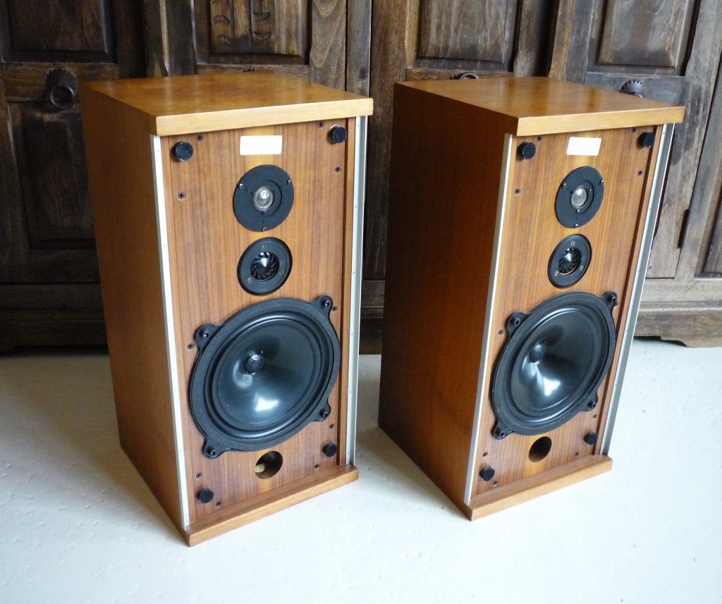 Bowers&Wilkins (B&W) DM4 vintage luidsprekers, Ophalen, Studiomonitor, Gebruikt, 60 tot 120 watt