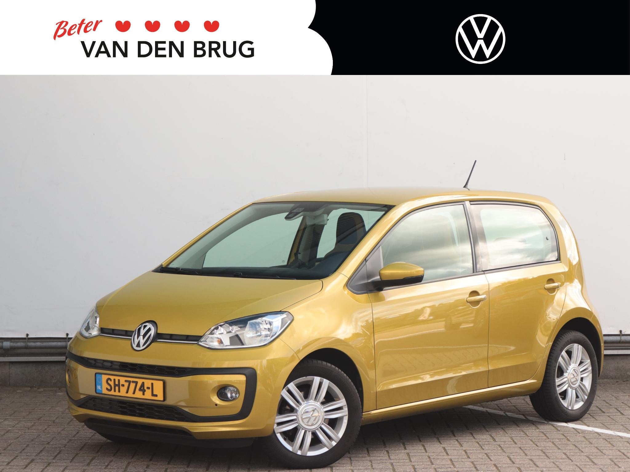 Volkswagen Up! 1.0 BMT high up! | Cruise Control | Parkeerse, Auto's, Voorwielaandrijving, Stof, 4 stoelen, Handgeschakeld