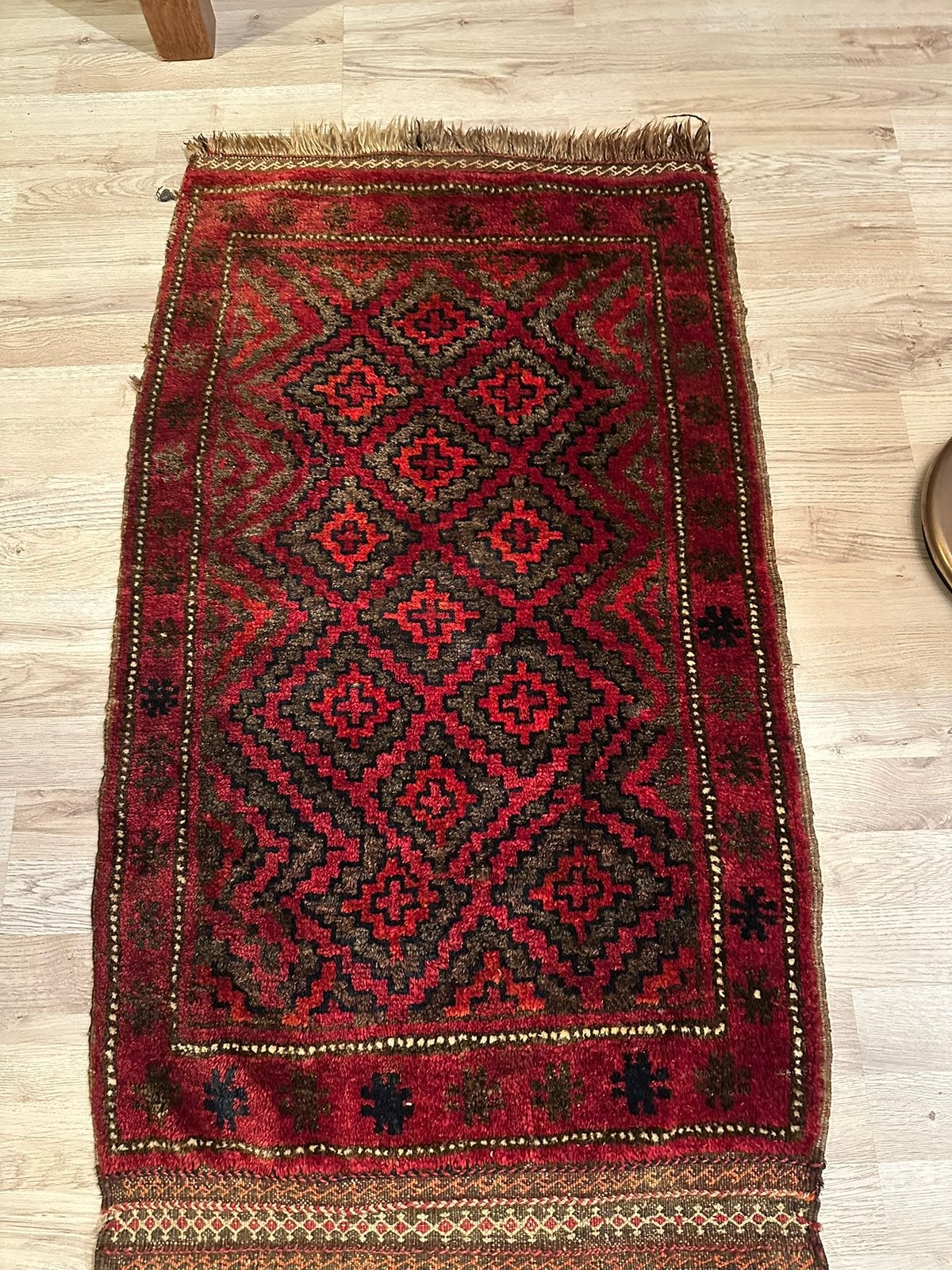 Perzisch tapijt 110cm bij 65cm zonder franjes, Ophalen of Verzenden