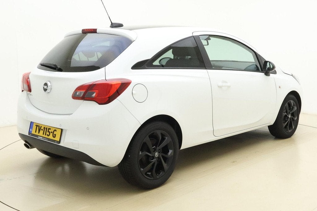Opel Corsa 1.4 Black Edition | Navigatie | Airco | Cruise co, Voorwielaandrijving, Stof, Wit, Origineel Nederlands