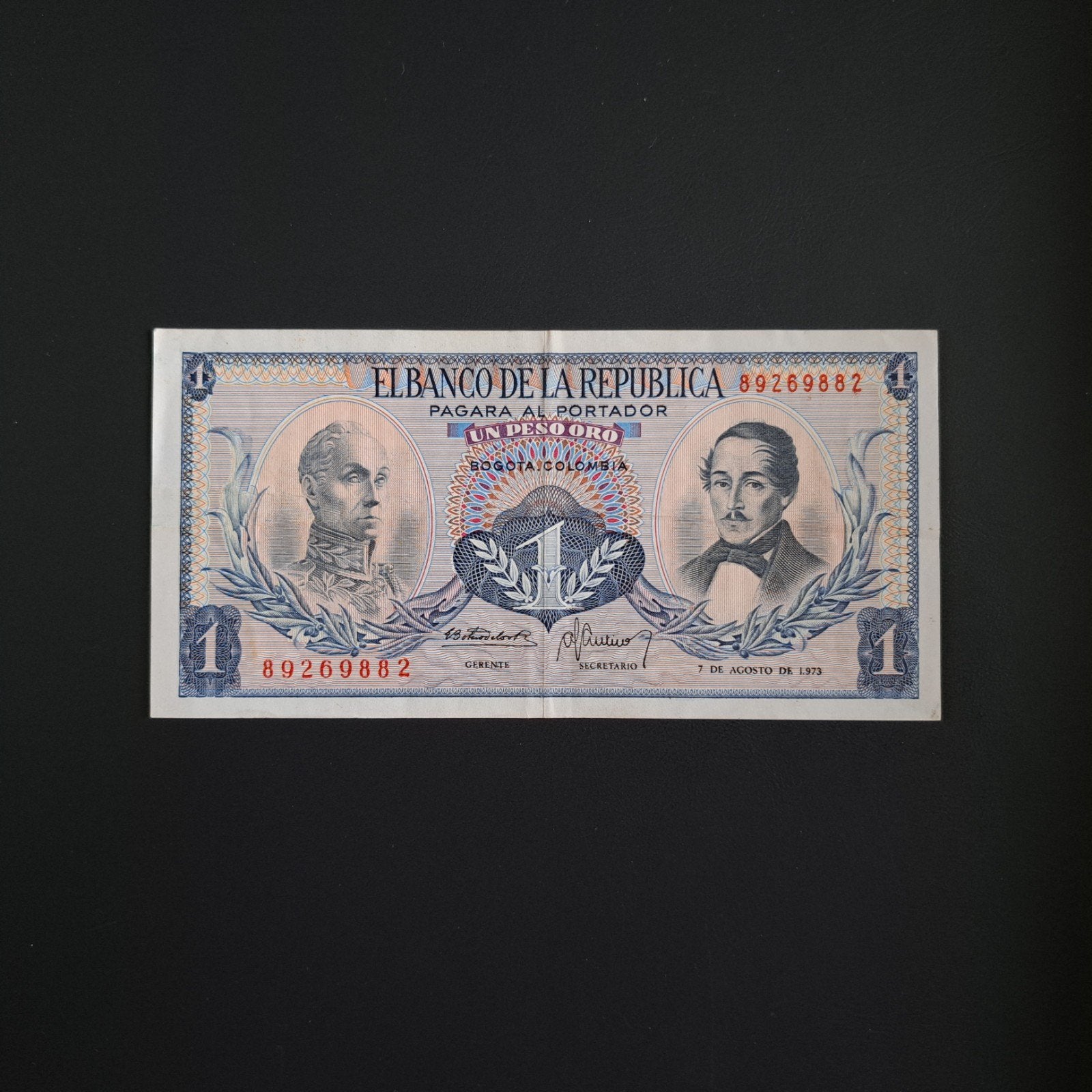1 peso Colombia #044, Verzenden, Zuid-Amerika, Los biljet