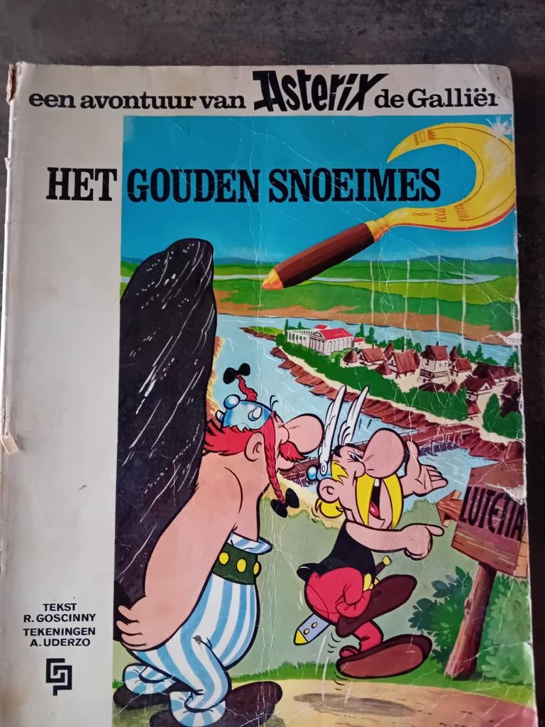 Vintage Asterix de Galliër: Het Gouden Snoeimes (1967), Eén stripboek, Ophalen of Verzenden, Gelezen, René Goscinny en Albert Uderzo