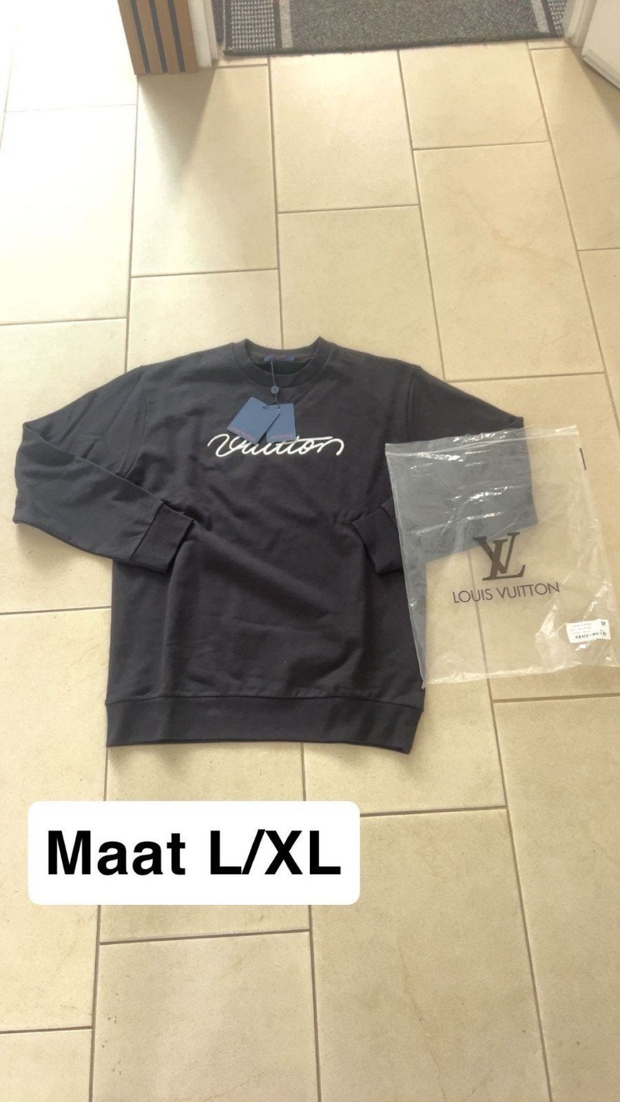 Louis Vuitton sweater maat L/XL, Zwart, Ophalen of Verzenden, Louis Vuitton, Maat 56/58 (XL)