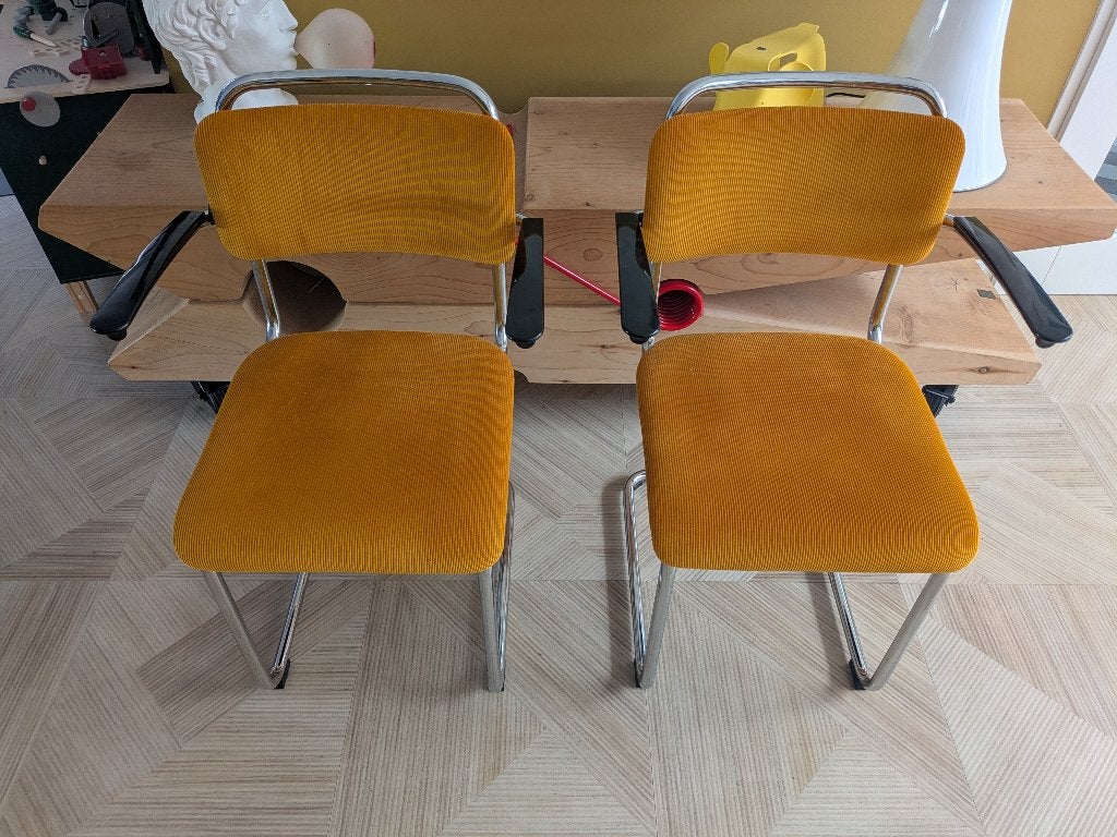 Gispen 201XL Dutch Originals, Huis en Inrichting, Stoelen, Ophalen, Twee, Overige kleuren, Design, Gispen, jaren 30, Dutch Originals, manchester
