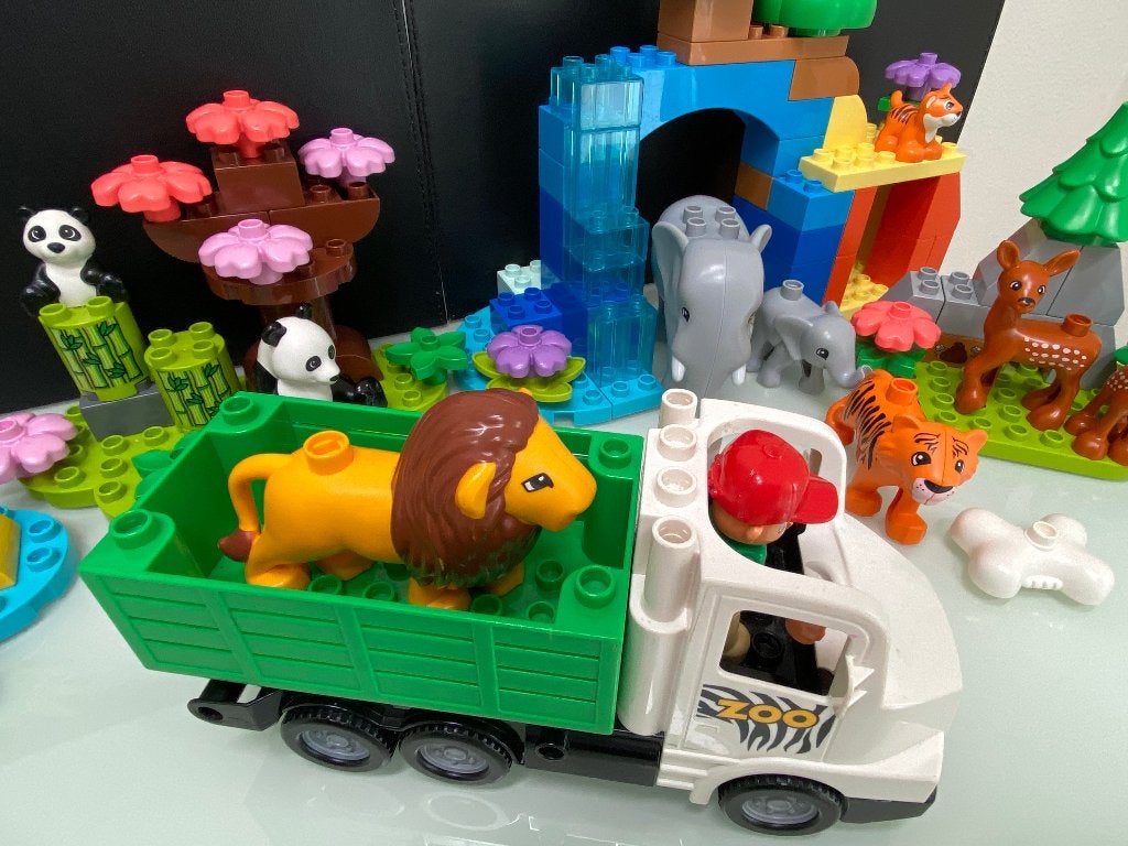 Lego Duplo dierentuin, Kinderen en Baby's, Speelgoed | Duplo en Lego, Compleet, Ophalen of Verzenden, Zo goed als nieuw, Duplo