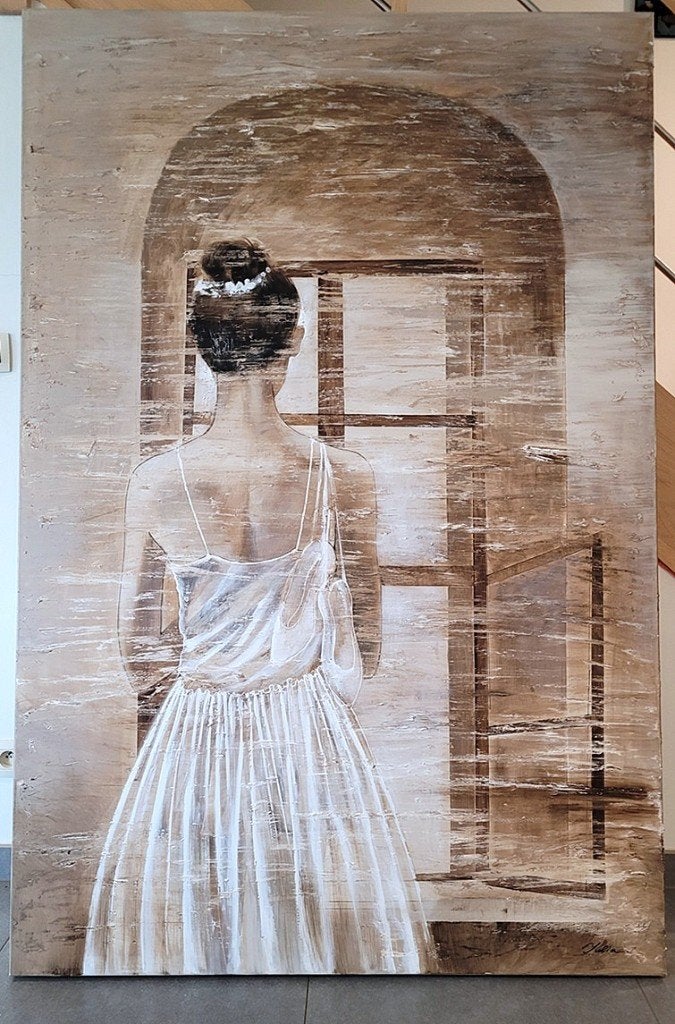 Yulia VOLYNETS, Ballerina Giselle, Ophalen, Gesigneerd, Olieverf, Doek