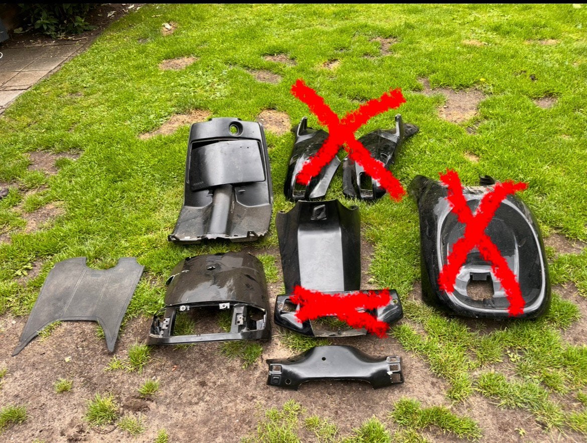 Piaggio skipper kappenset, Fietsen en Brommers, Brommeronderdelen | Scooters, Ophalen of Verzenden, Kap, Piaggio