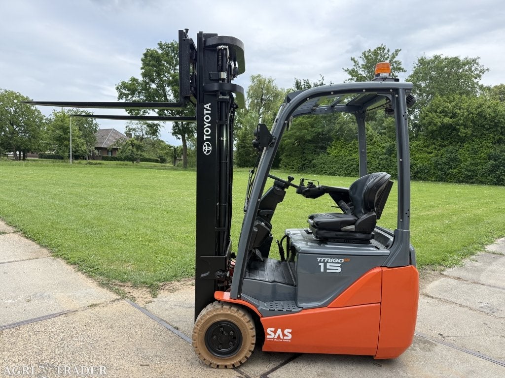 Toyota 1500KG BJ2018 3500uur triplo 5M Sideshift 92% accu, Info@vanbeurdenheftrucks.nl, Heftruck, Ophalen of Verzenden, Toyota