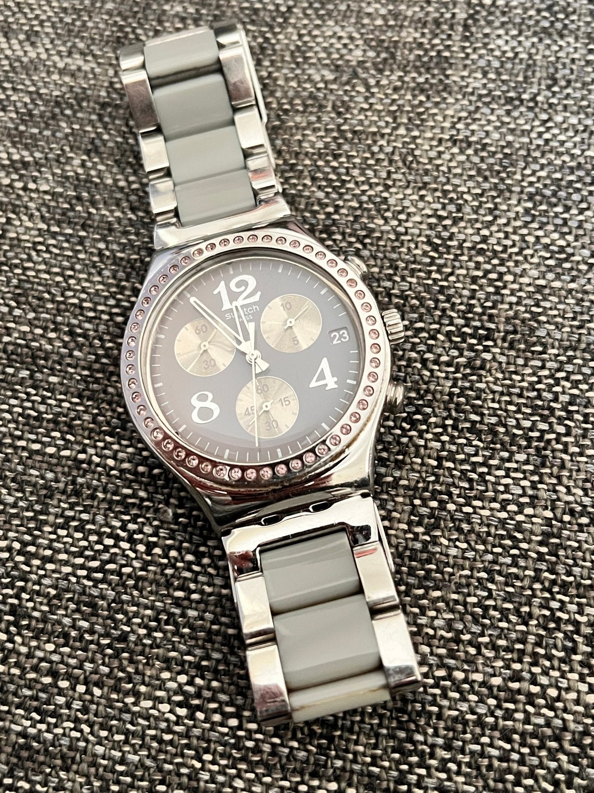 Swatch Irony Polshorloge, Sieraden, Tassen en Uiterlijk, Gebruikt, Staal, Polshorloge, Swatch