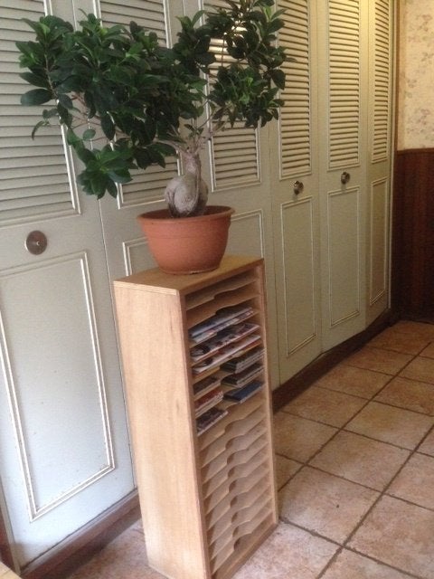 houten sorteer/opberg/presentatie kastje, Ophalen, Gebruikt