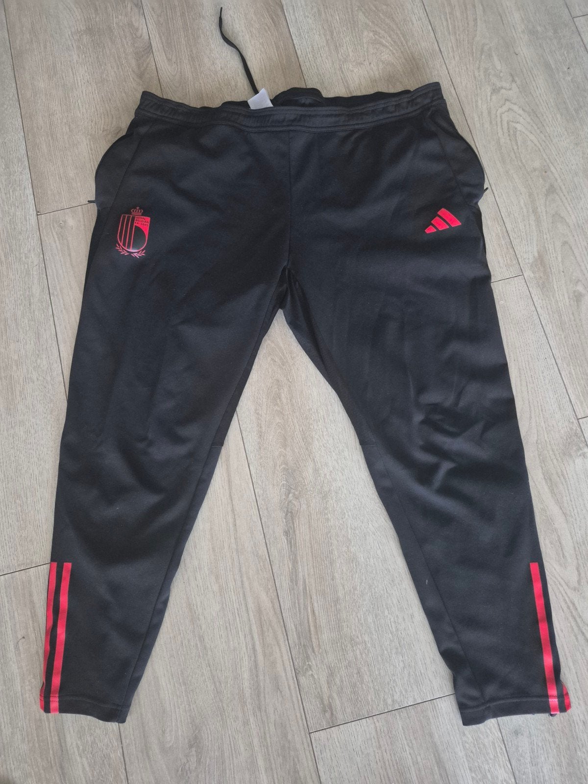 Adidas Rode Duivels (Belgie) Trainingsbroek 2XL Slim Fit, Zwart, Overige maten, Ophalen of Verzenden, Zo goed als nieuw
