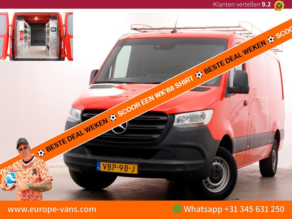 Mercedes-Benz Sprinter 314 CDI 143pk E6 RWD L2H1 Navi/Camera, Auto's, 13 km/l, Gebruikt, Euro 6, Bedrijf