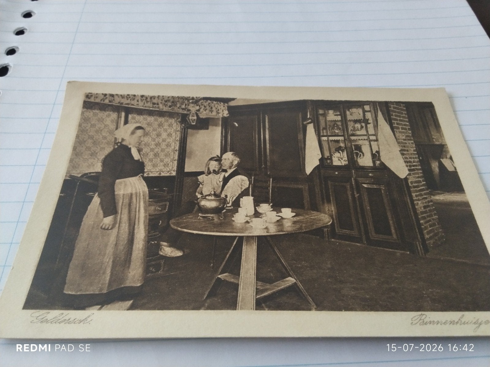 Oude Gelderse Binnenhuisje Ansichtkaart - Ongelopen, Ophalen of Verzenden, Voor 1920, Ongelopen, Gelderland