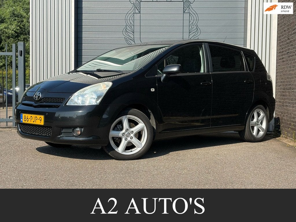 Toyota Verso 1.8 VVT-i Dynamic 7p. 7 Persoons|Ecc|Cruise, Auto's, Toyota, Gebruikt, 129 pk, 7 stoelen, Zwart