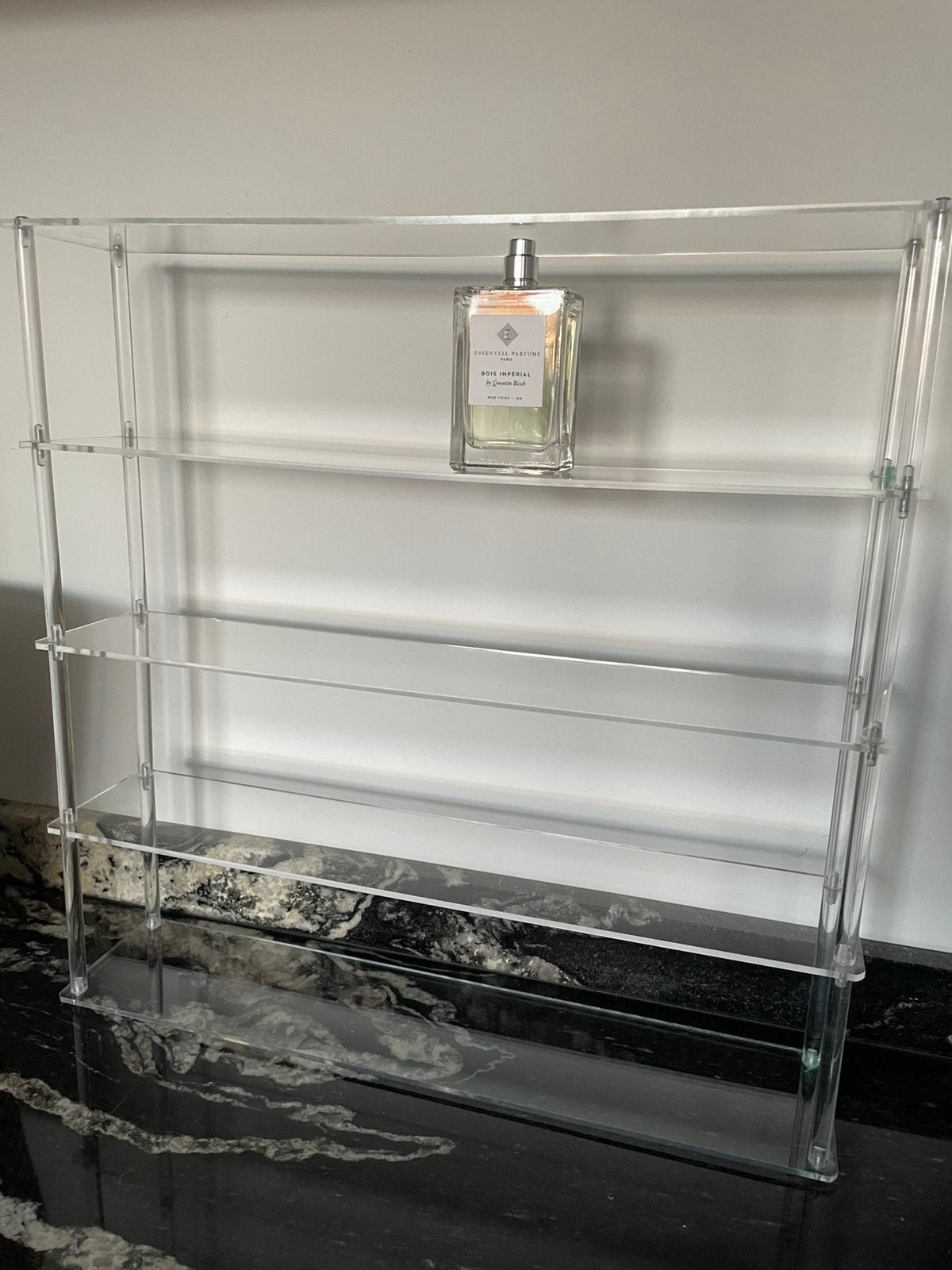 Vintage plexiglas plexi glas display rek wandrek vitrine, Ophalen of Verzenden