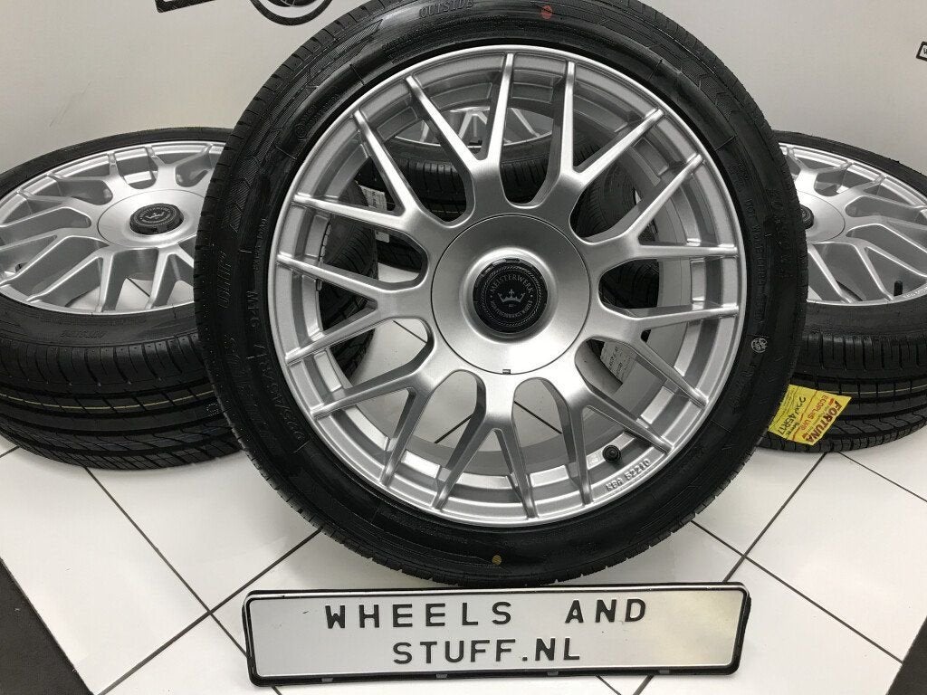 Meisterwerk Silver  lichtmetaal velgen 17 5x112 5x120 4 S, Auto-onderdelen, Banden en Velgen, Ophalen, Nieuw, 17 inch, Banden en Velgen