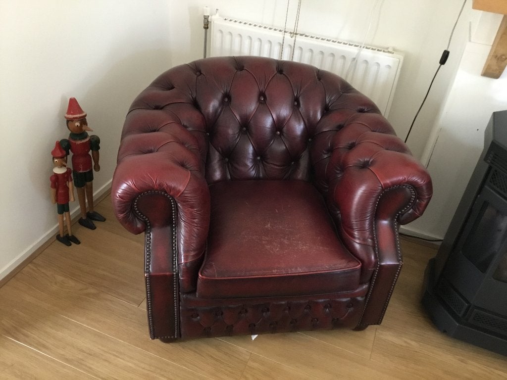 Stoel, Huis en Inrichting, Stoelen, Ophalen, Gebruikt, Twee, Chesterfield