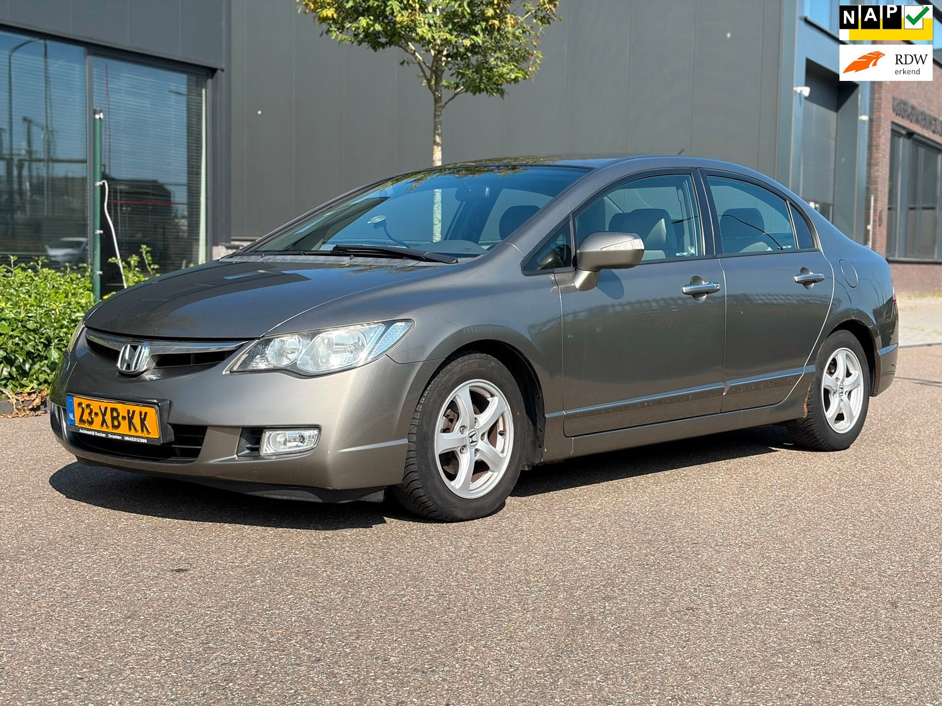 Honda Civic 1.3 Hybrid Export, Auto's, Honda, Stof, Gebruikt, Origineel Nederlands, Bedrijf