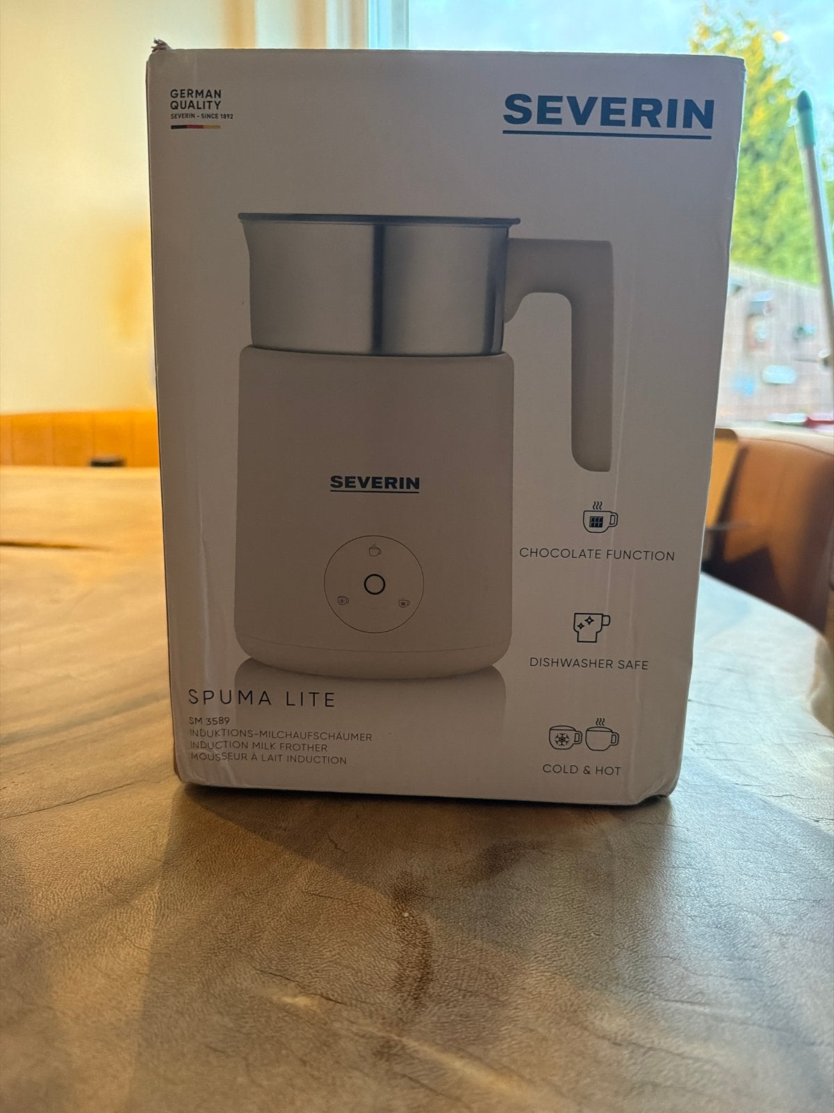Severin Spuma Lite Inductie Melkopschuimer - Nieuw in doos, Witgoed en Apparatuur, Melkopschuimers, Nieuw, Elektrische melkopschuimer