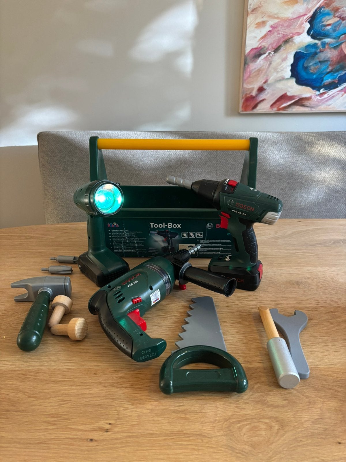 Bosch speelgoed gereedschap koffer, Ophalen of Verzenden, Gebruikt