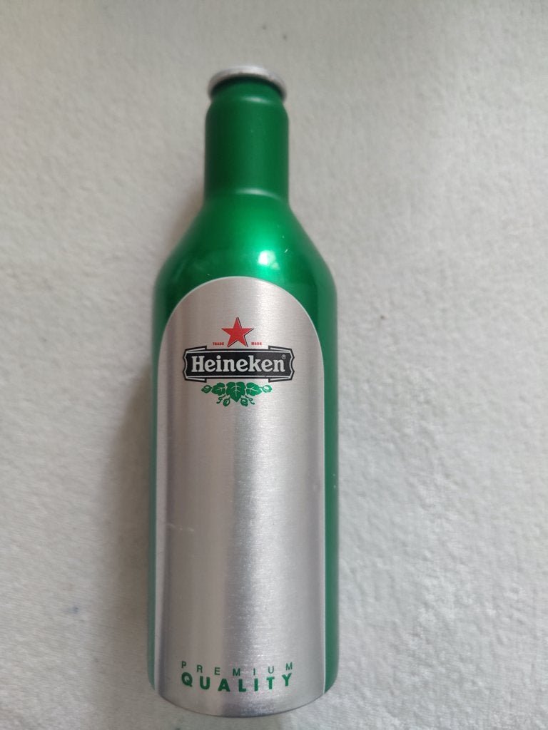 Heineken aluminium club bottle, Verzamelen, Ophalen of Verzenden, Gebruikt, Flesje(s), Heineken