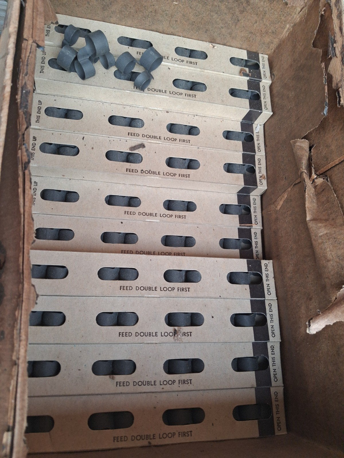 US WW2 cal .50 links doosje van 10 stuks, ., Ophalen of Verzenden, ., .