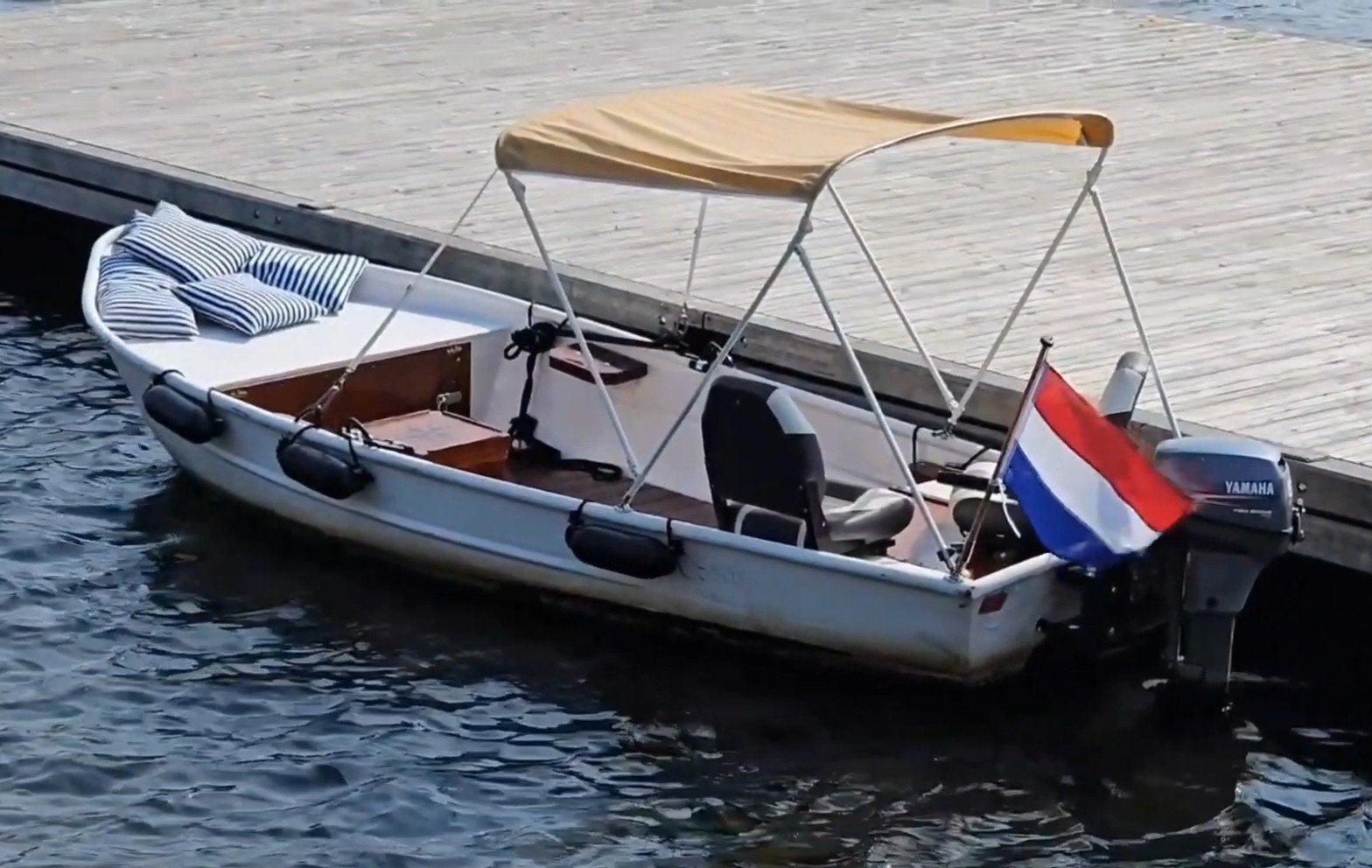 Mooie sloep te koop met of zonder motor yamaha 8pk, Watersport en Boten, Sloepen, Ophalen, Buitenboordmotor, Elektrische start
