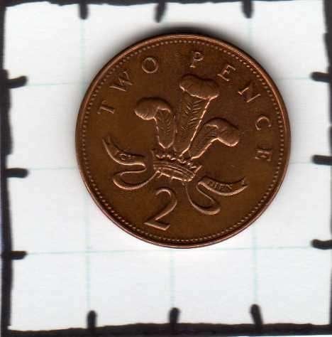 Munt Groot-Brittannië 2 pence 2000., Verzenden, Overige landen, Losse munt