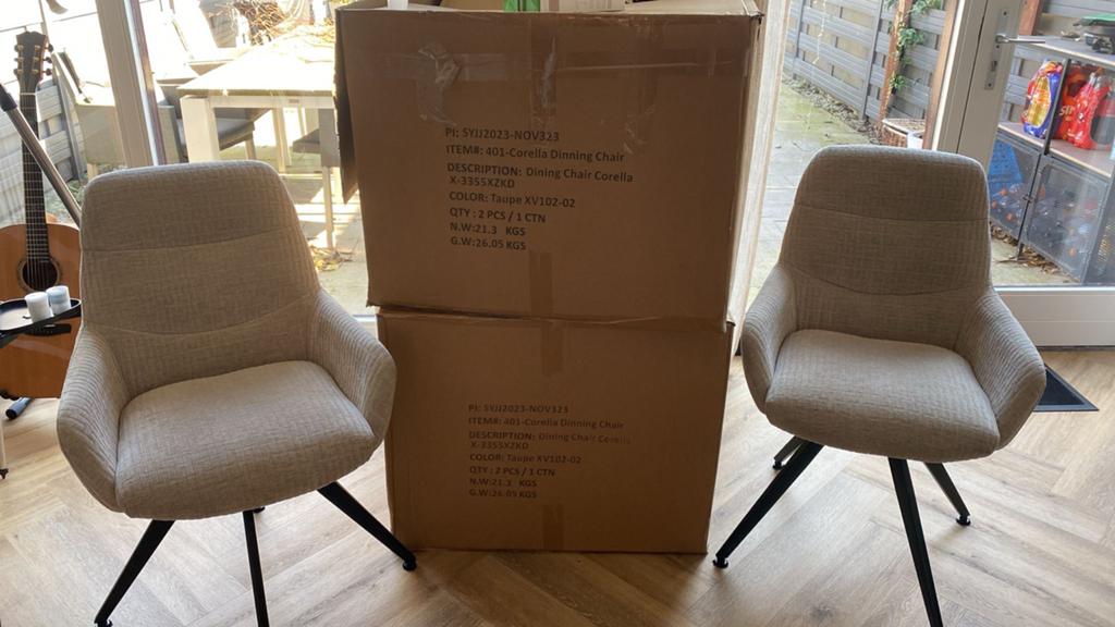 5x Draaistoel Zen's Lifestyle - 3 Nieuw, 2 z.g.a.n, Huis en Inrichting, Stoelen, Ophalen, Overige kleuren, Zo goed als nieuw, Stof