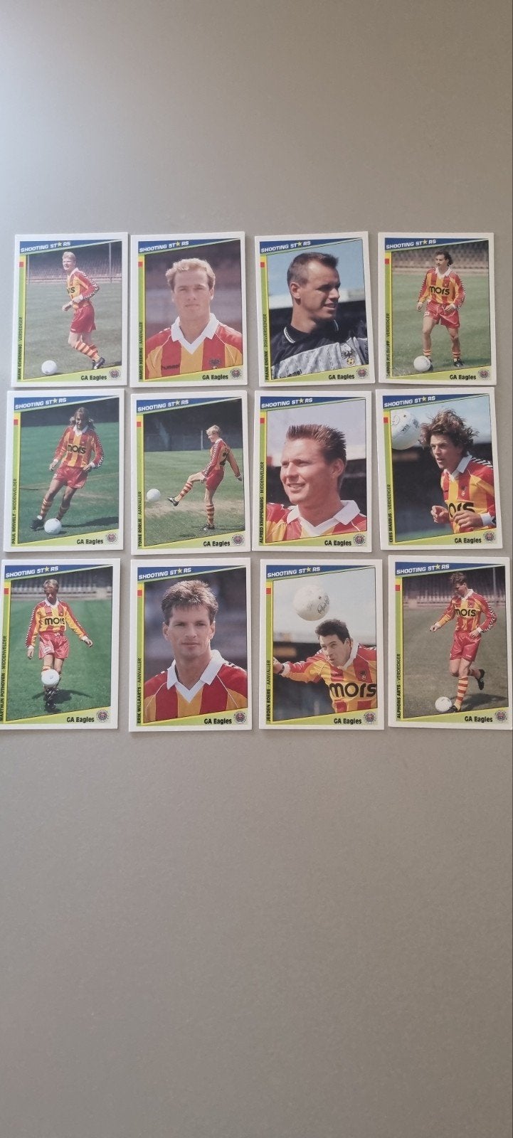 Shooting Stars Go Ahead Eagles (1992-1993), Ophalen of Verzenden, Zo goed als nieuw, Overige binnenlandse clubs, Poster, Plaatje of Sticker