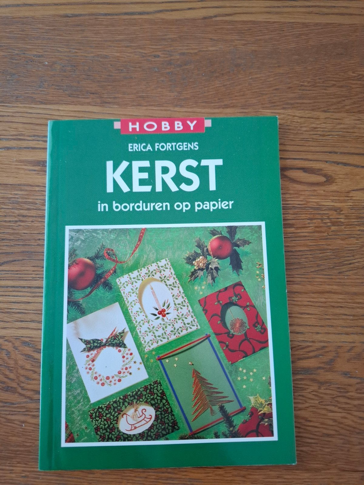 E. Fortgens - Kerst in borduren op papier, Ophalen, Zo goed als nieuw, E. Fortgens