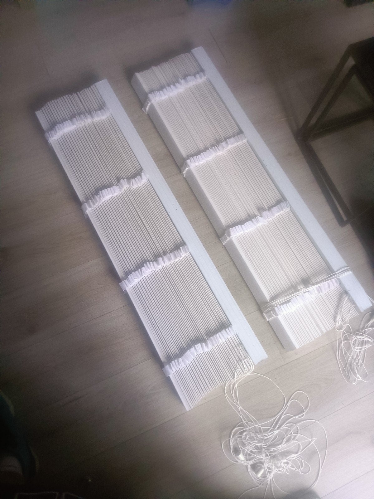 2x Witte Jaloezieën - 117 cm breed - Gebruikt, goede staat, Ophalen of Verzenden