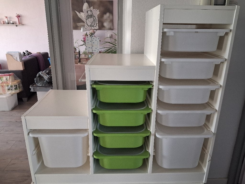 Trofast kast Ikea met bakken, Ophalen, Gebruikt, Kast, 75 tot 100 cm